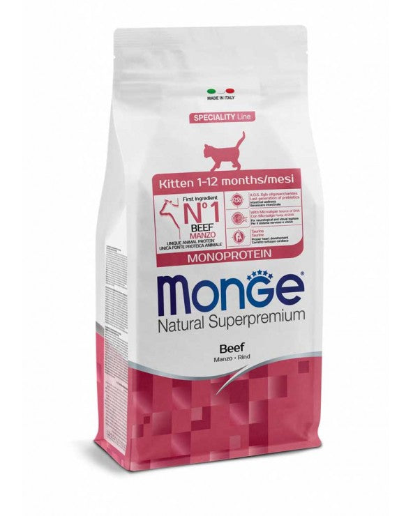 Monge Natural Superpremium Kitten Manzo 400gr Monge Natural Superpremium Kitten Manzo 400gr
